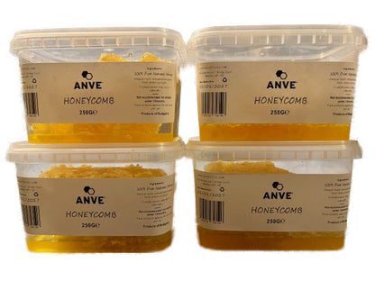 100% Real Raw Pure Organic Honeycomb 1KG Tub. Brand New Harvest.