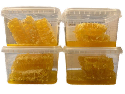 100% Real Raw Pure Organic Honeycomb 1KG Tub. Brand New Harvest.