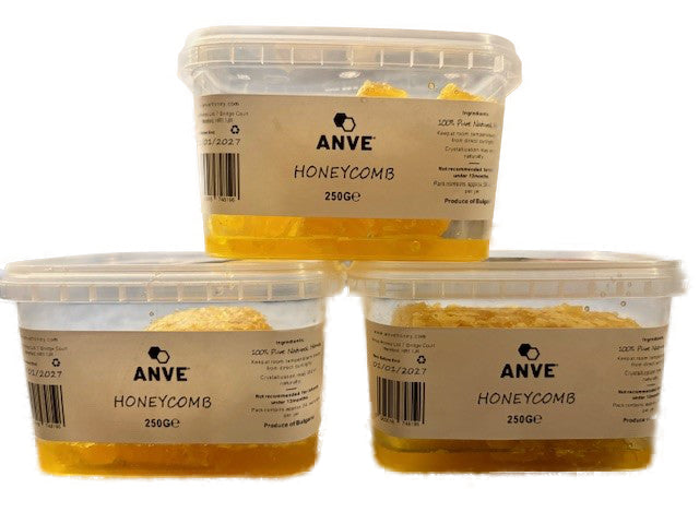 100% Real Raw Pure Organic Honeycomb 750G Tub. Brand New Harvest.