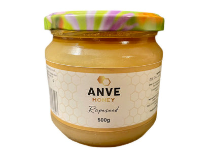 100% Real Raw Pure Organic Rapeseed Honey 500G Jar. Brand New Harvest.