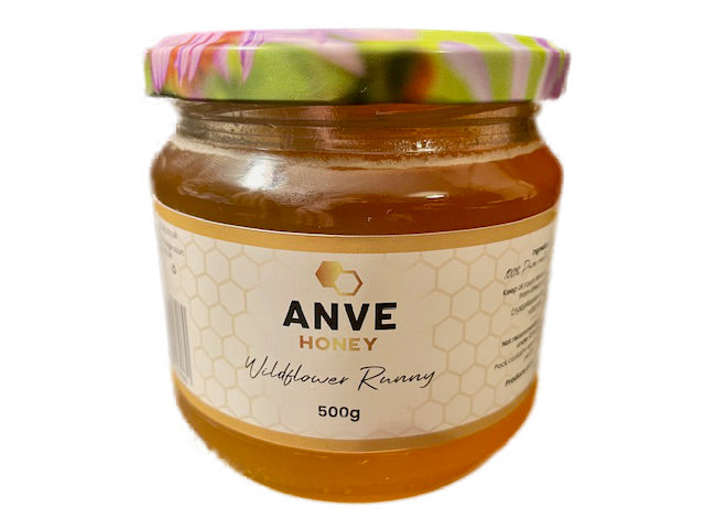 100% Real Raw Pure Organic Wildflower Honey 500G Jar. Brand New Harvest.